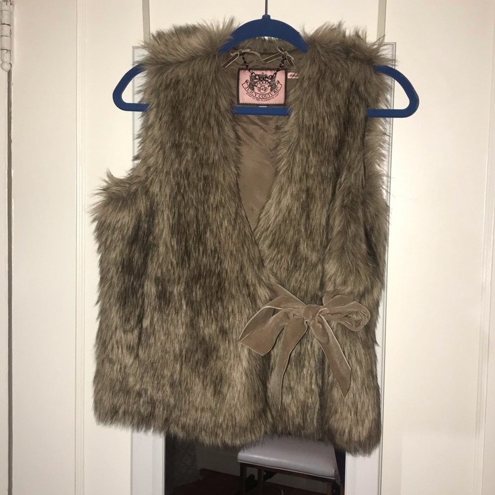 Faux fur vest